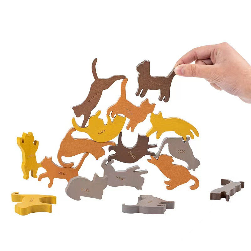 Animal Jenga Balance Building Blocks Hand-eye Coordination Toys