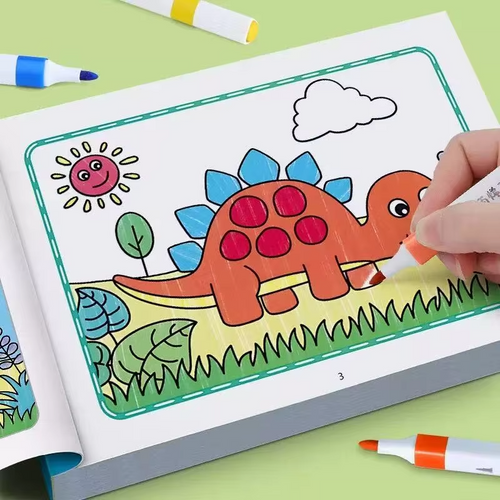 Kids Creative Drawing & Coloring Book