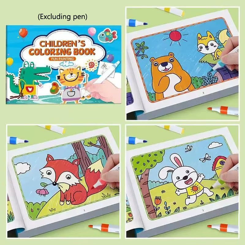 Kids Creative Drawing & Coloring Book